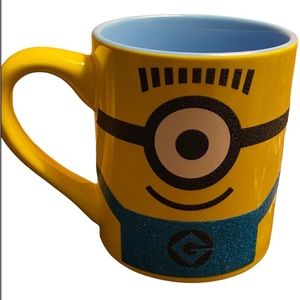 Minion coffee cup mug, blue and yellow